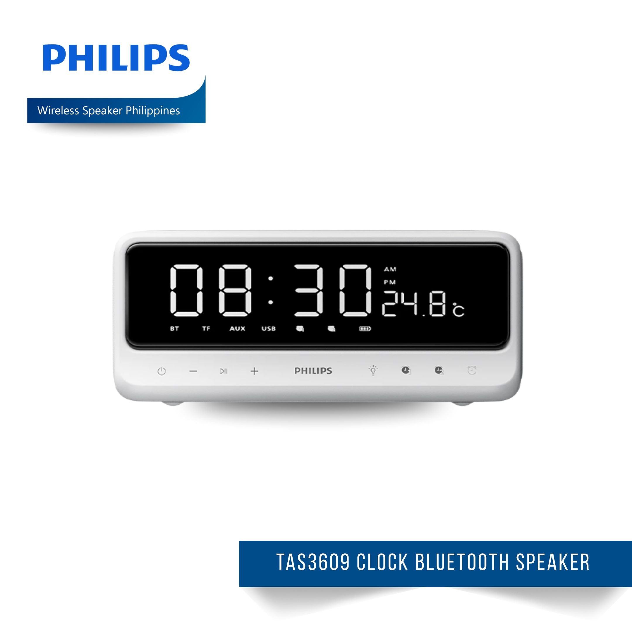 Philips TAS3609 Clock Bluetooth Speaker